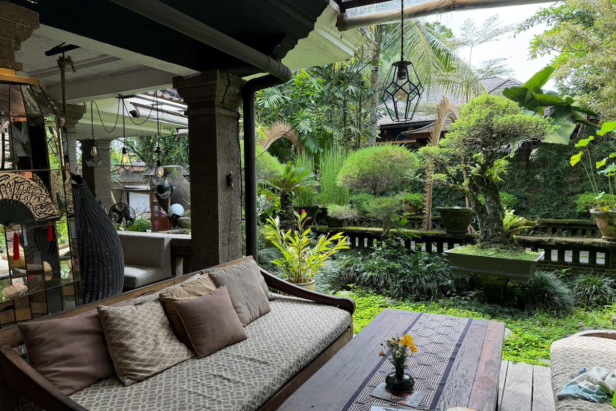 Terrasse, végétation et coin de vie